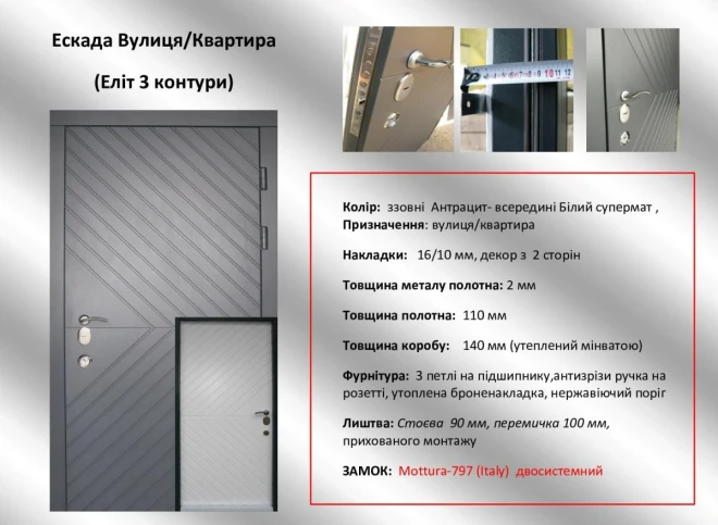 "Redfort" модель Ескада - Вхідні двері