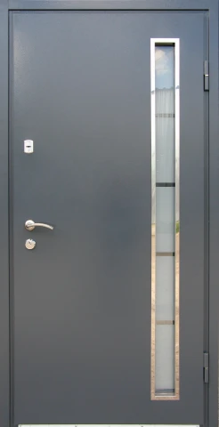 "Redfort" модель Метал-МДФ зі склопакетом - Вхідні двері