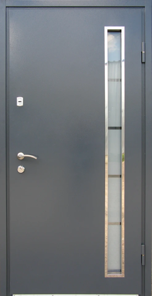 "Redfort" модель Метал-МДФ зі склопакетом - ENTRANCE DOOR