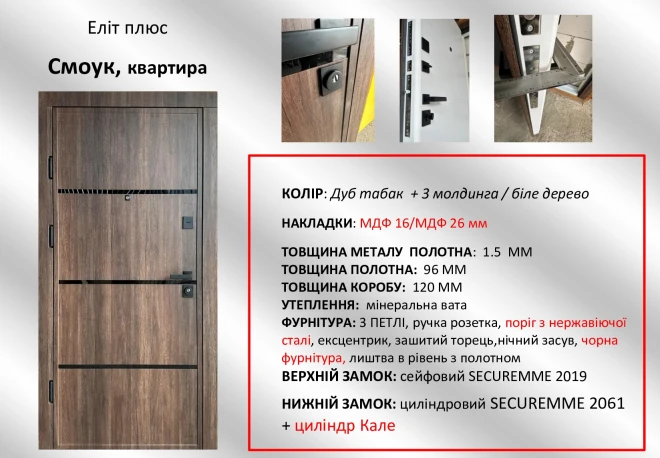 "Redfort" модель Смоук - Двері в наявності на складі