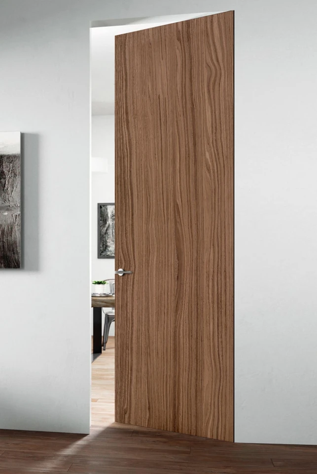 скрытая "Invisible" Wood шпон орех европейский тангентальный - Межкомнатные двери