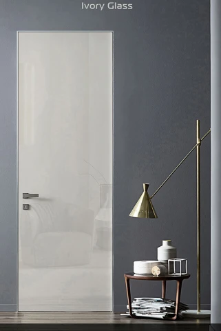 скрытая "Invisible" Color Glass ivory - Межкомнатные двери