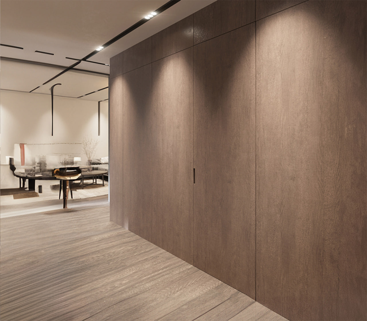 Скрытые двери под отделку клиента