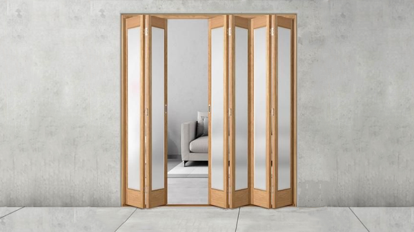 Где в квартире стоит установить складные двери?