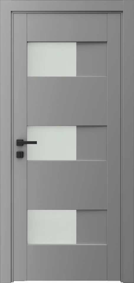 München L19 серый шелк - Межкомнатные двери