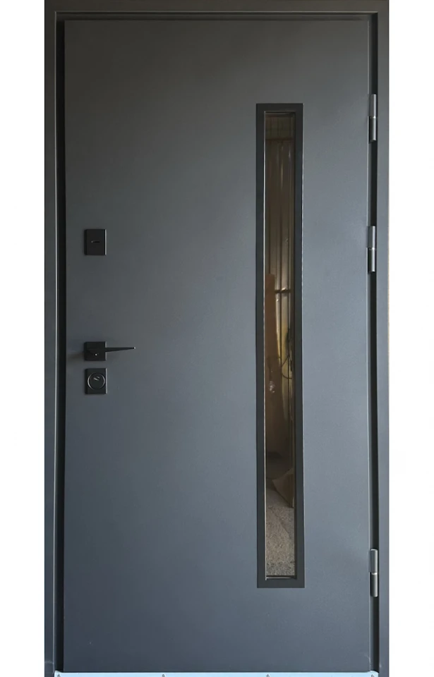 "Redfort" модель Стріт грей ЛЮКС (зі склопакетом) - Doors in stock