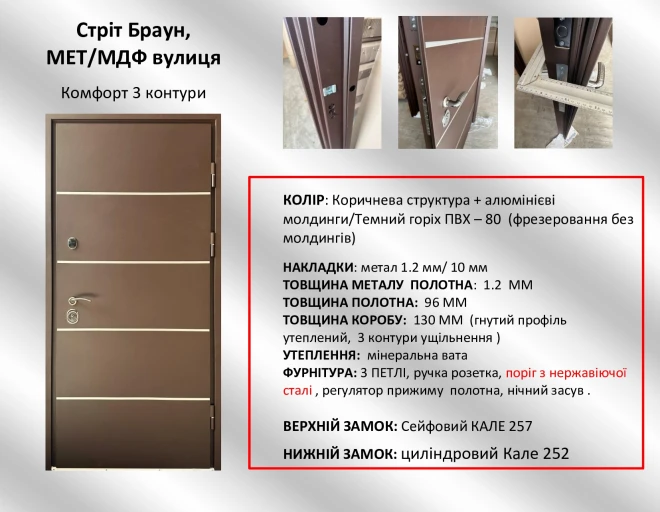 "Redfort" модель Стріт Браун   - Двері в наявності на складі
