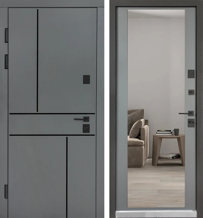  Булат модель 557\607  Securemme Дзеркало  - Двері в наявності на складі