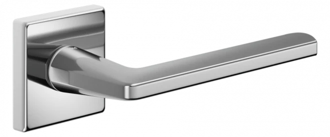 DND LUCE P 02 на квадратной розетке VIS - матовая латунь - Ручки