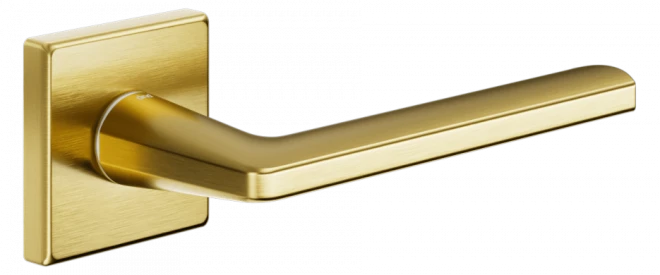 DND LUCE P 02 на квадратной розетке VIS - матовая латунь - Ручки