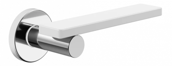 DND MINIMA на круглой розетке VIS - хром/черный - Ручки