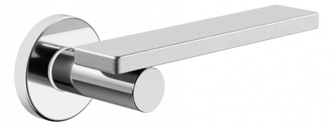 DND MINIMA на круглой розетке VIS - хром/черный - Ручки