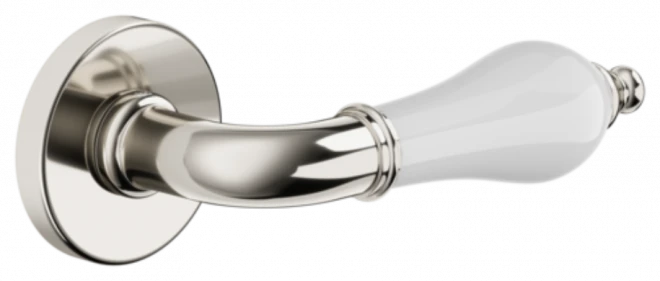 DND MONICA на круглой розетке VIS - античная обработка/бежевый фарфор - Ручки