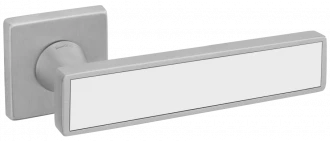 DND SoSHIC L 02 на квадратной розетке VIS - матовый хром/белый - Ручки