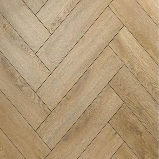 ALSAFLOOR Baton Rompu (Herringbone) V4 - 535 Oak Praline - Laminate