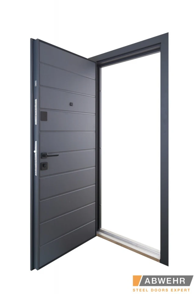 ABWEHR -  76 Solid RAL 7021T - Двері в наявності на складі