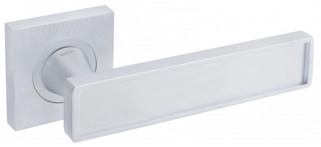 DND SoSHIC L 02 на квадратной розетке 55мм - матовый хром/белый - Ручки