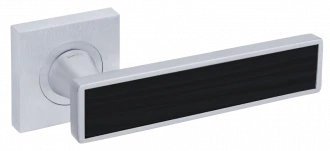 DND SoSHIC L 02 на квадратной розетке 55мм - матовый хром/черный - Ручки