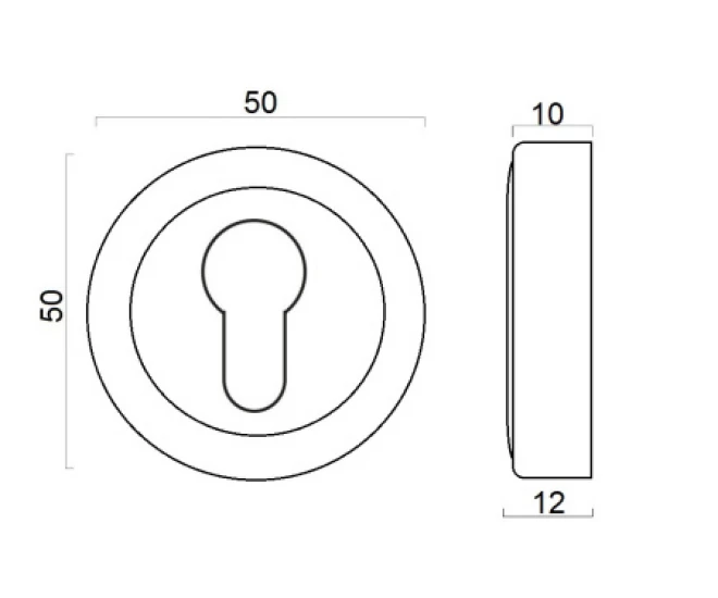 PZ FADEX V-основа N03 никель матовый/никель полированный - Накладки