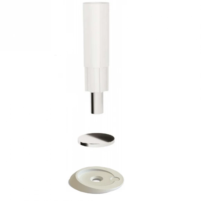 Стопор VERUM Modello2 прихований магнітний - білий мат - Обмежувачі  / Пороги 