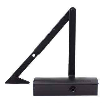 Дверной доводчик Geze TS 1500 с коленной тягой чёрный 80 кг - Фурнитура