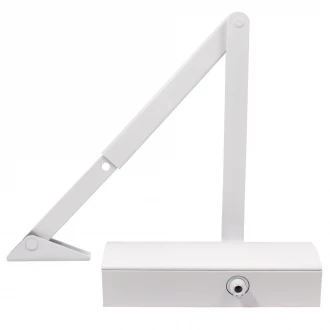 Дверной доводчик Geze TS 1500 с коленной тягой белый 80 кг - Фурнитура