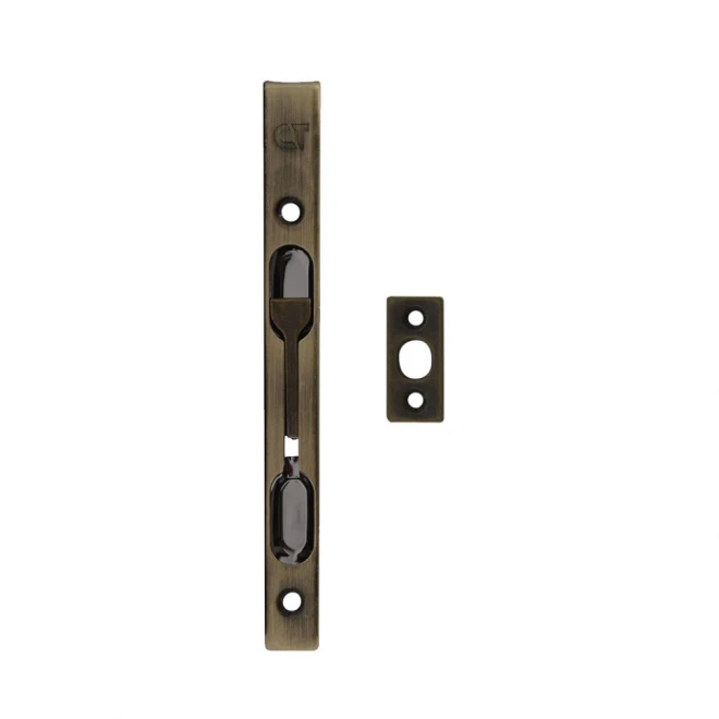 Шпингалет Comit LX140 BP врезной откидной 160/16 латунь - Фурнитура