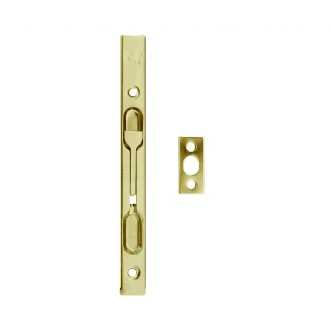 Шпингалет Comit LX140 BP врезной откидной 160/16 хром - Фурнитура