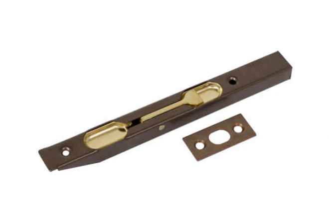 Шпінгалет AGB врізний 150/16 відкидний - нікель  - Фурнітура