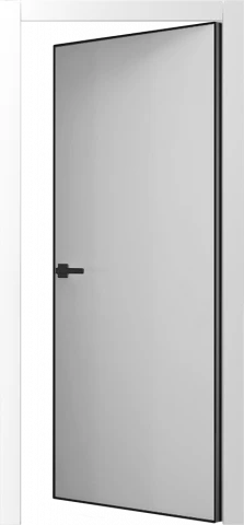 Avangard A1 з чорним алюмінієвим торцем внутрішнє відкривання Inside - Міжкімнатні двері