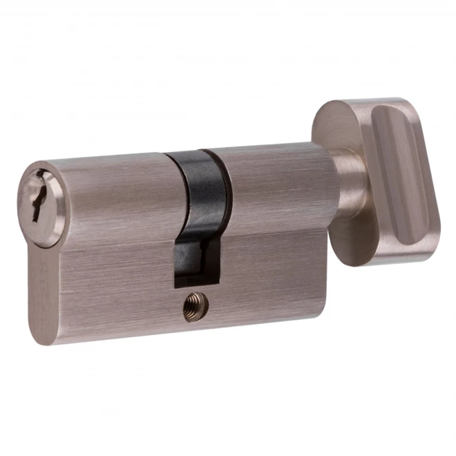 Циліндр HISAR ZCK 60 матовий нікель - Замки / Циліндри 