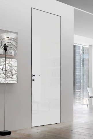 Invisible Mirror CXL стекло белый матовый - Межкомнатные двери