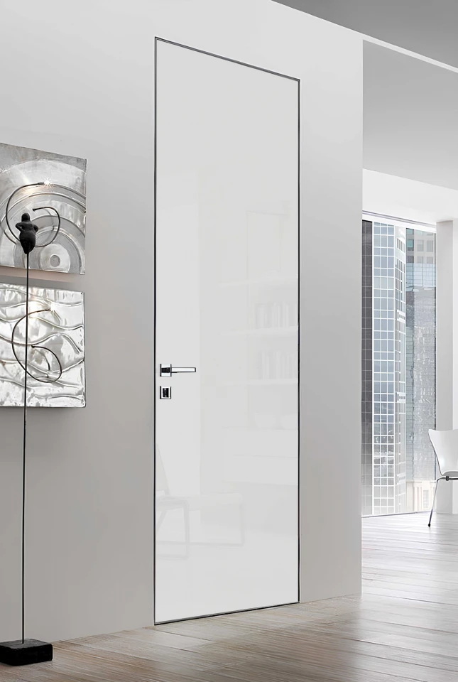 Invisible Mirror CXL скло білий матовий - Міжкімнатні двері