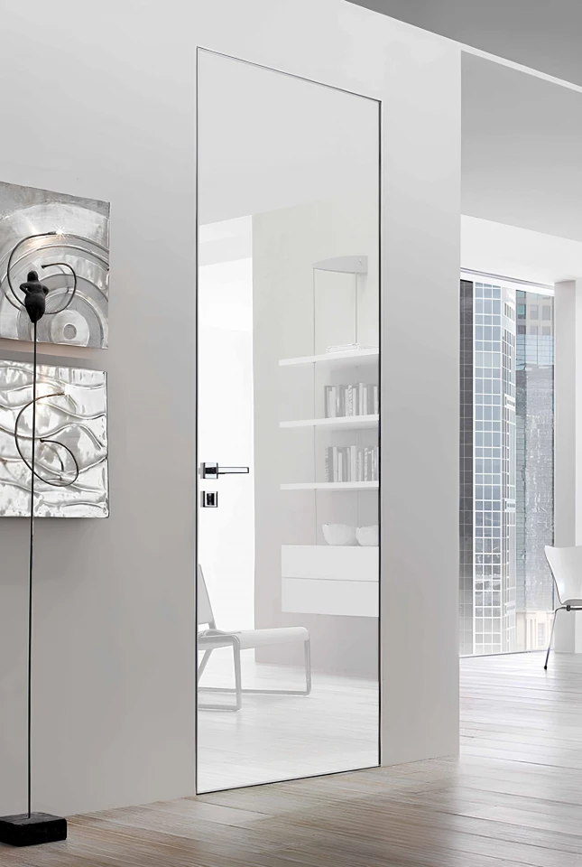 Invisible Mirror CXL стекло белый - Межкомнатные двери