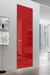 Invisible Mirror CXL стекло RAL красный - Межкомнатные двери