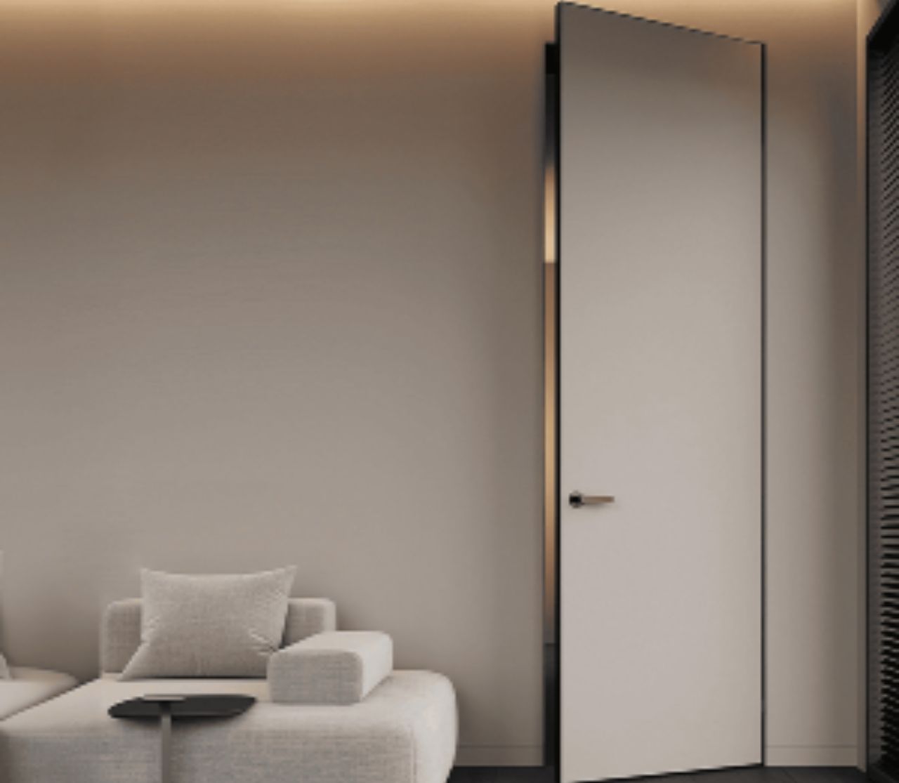 Скрытые двери грунтованные 